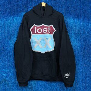 Machine Gun Kelly “Lost Americana” MGK Road Sign Graphic Hoodie Size 2XL